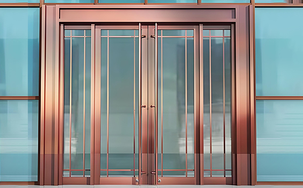 略阳玻璃地弹门